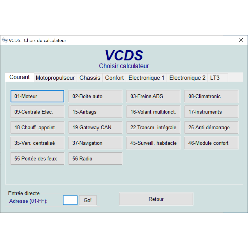 Logiciel VCDS 18.1.0
