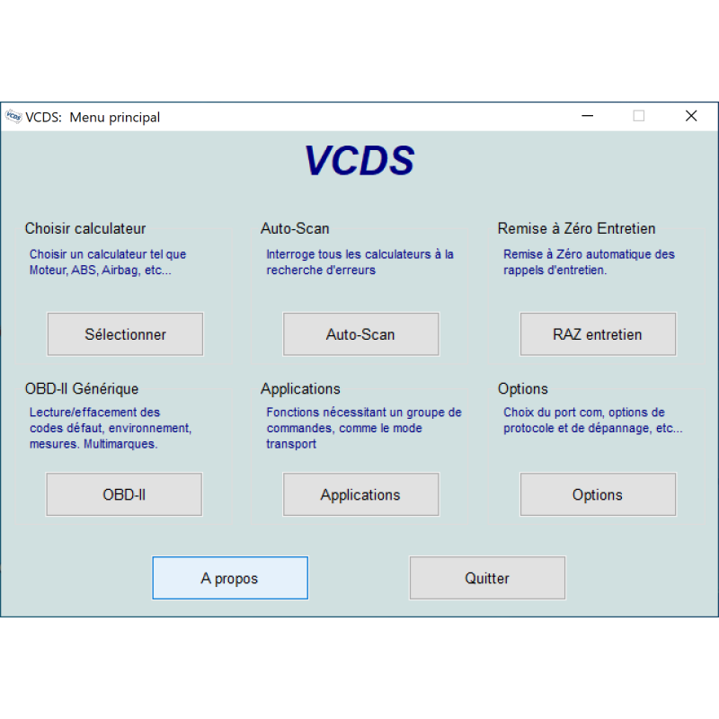 Logiciel VAGCOM VCDS 26.9.0