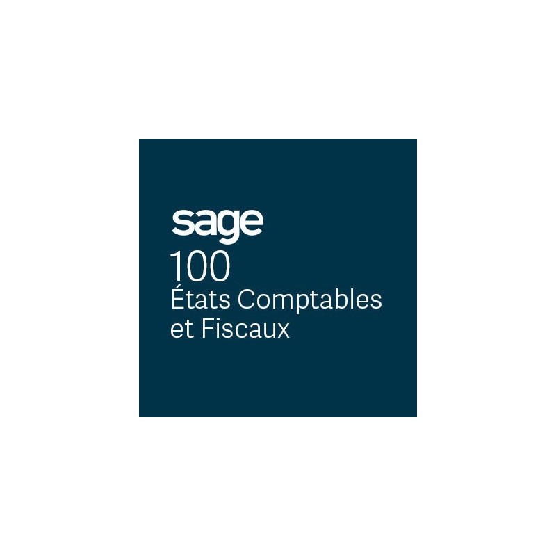 SAGE 100 Etats Comptables et Fiscaux