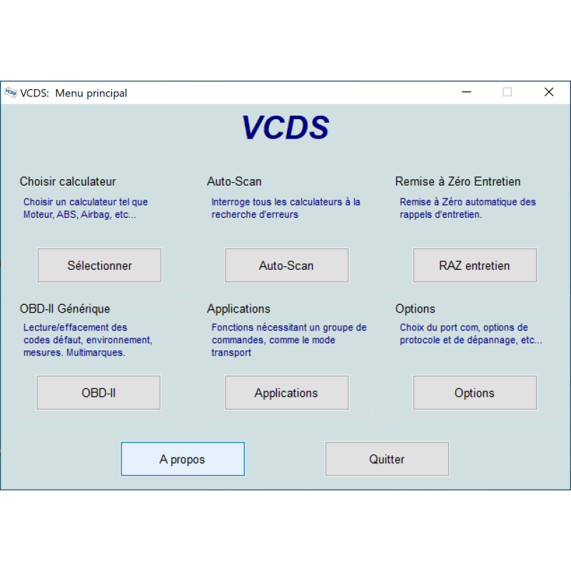 Logiciel VAGCOM VCDS 22.9.0